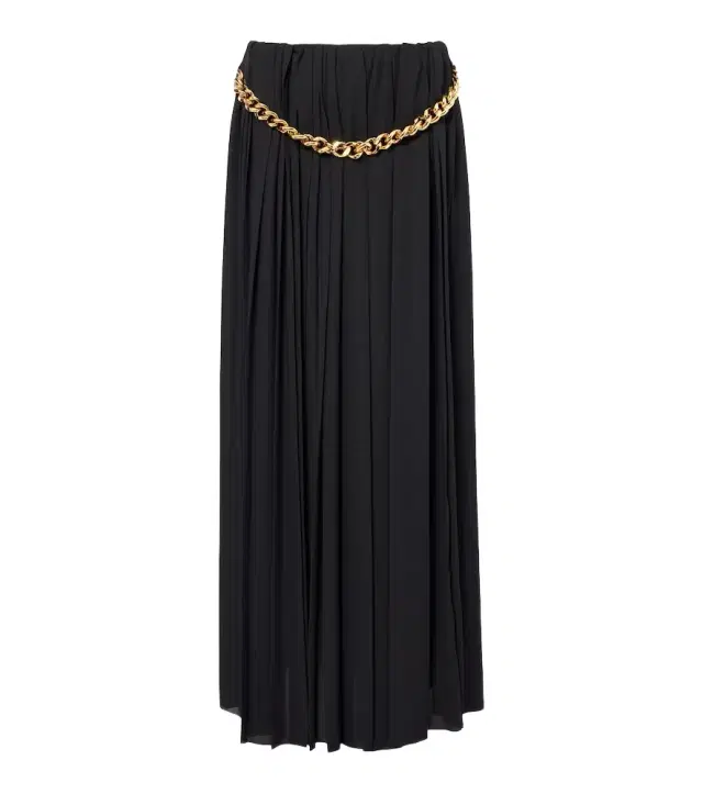 Pleated maxi skirt