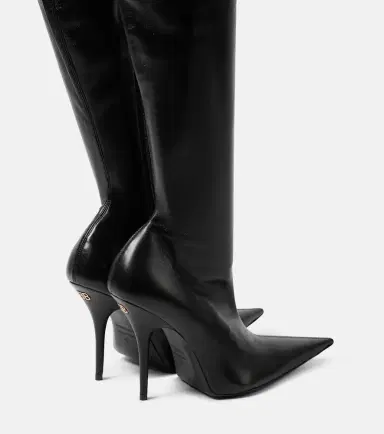 Balenciaga Avenue leather over-the-knee boots | Thumbnail 4