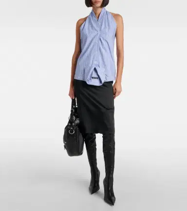 Balenciaga Avenue leather over-the-knee boots | Thumbnail 5