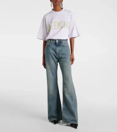 Balenciaga Mid-rise flared jeans | Thumbnail 5
