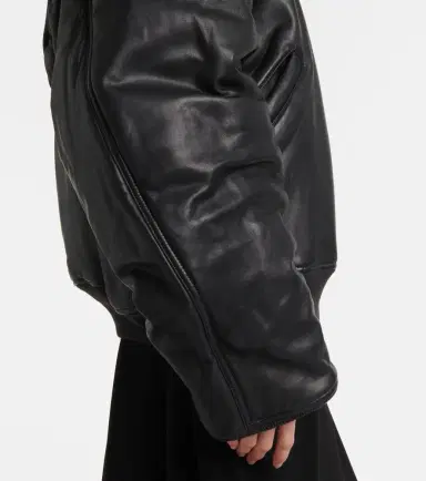 Balenciaga Leather bomber jacket | Thumbnail 2