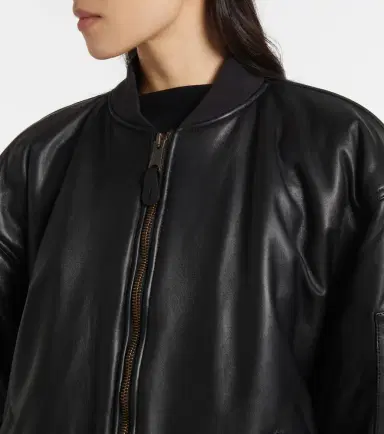 Balenciaga Leather bomber jacket | Thumbnail 3