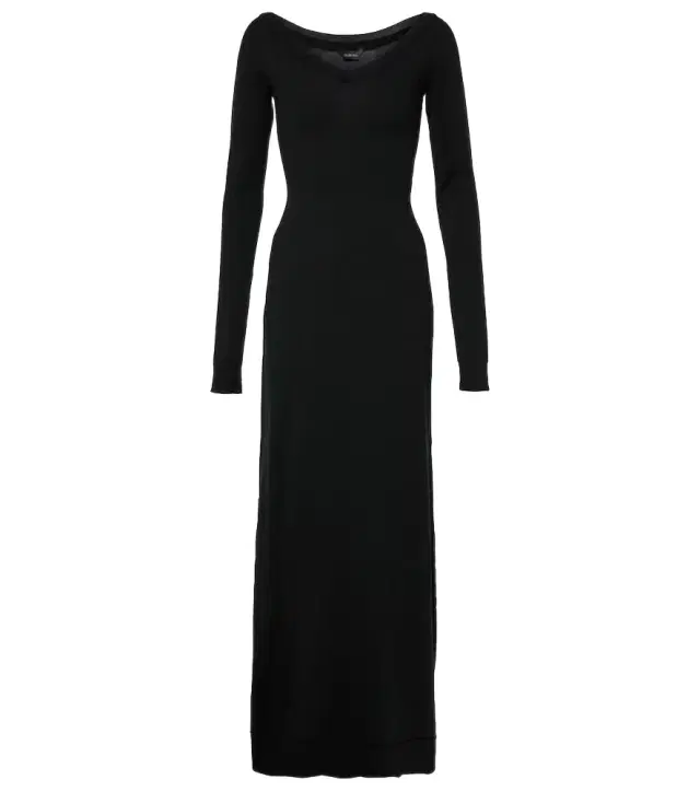 Wool-blend maxi dress