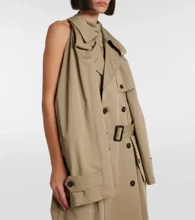 Balenciaga Suspended Trench cotton twill midi dress | Thumbnail 2