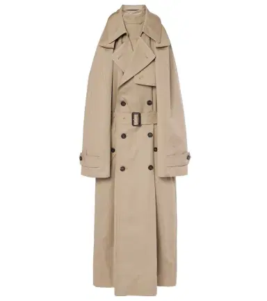 Balenciaga Suspended Trench cotton twill midi dress | Thumbnail 1