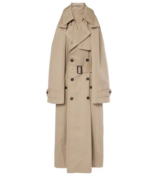 Balenciaga Suspended Trench cotton twill midi dress