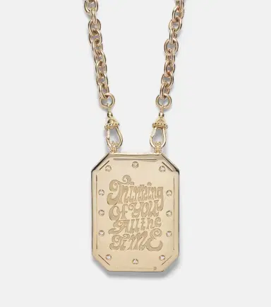 Marie Lichtenberg Thinking of You 18kt gold pendant necklace with diamonds | Thumbnail 2 Marie Lichtenberg Thinking of You 18kt gold pendant necklace with diamonds | Thumbnail 2