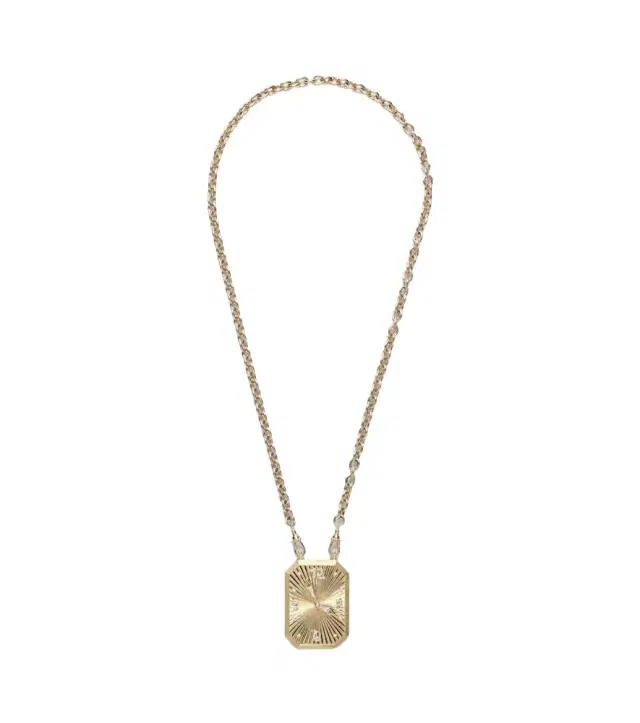 Marie Lichtenberg Thinking of You 18kt gold pendant necklace with diamonds