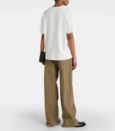 The Row Lila cashmere jersey top | Thumbnail 3 The Row Lila cashmere jersey top | Thumbnail 3