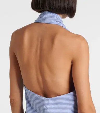 Balenciaga Striped deconstructed cotton top | Thumbnail 4