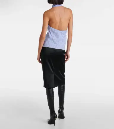 Balenciaga Striped deconstructed cotton top | Thumbnail 6