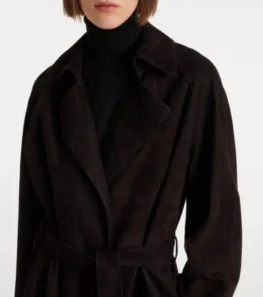 The Row Poseidone suede coat | Thumbnail 3