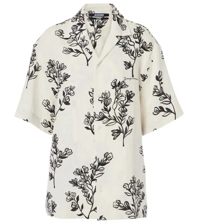 Jacquemus Jean floral linen bowling shirt