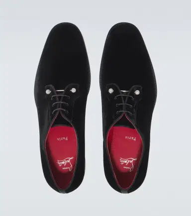 Christian Louboutin Chambeliss velvet Derby shoes | Thumbnail 5 Christian Louboutin Chambeliss velvet Derby shoes | Thumbnail 5