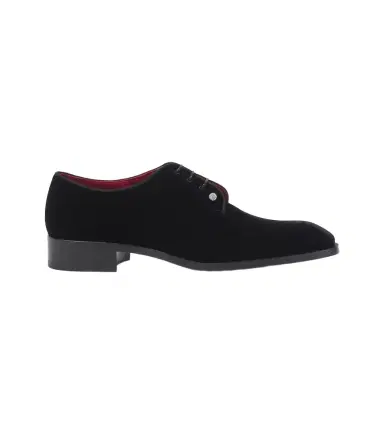 Christian Louboutin Chambeliss velvet Derby shoes | Thumbnail 1 Christian Louboutin Chambeliss velvet Derby shoes | Thumbnail 1