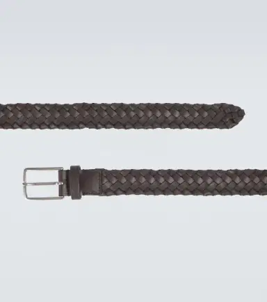 Bottega Veneta Intreccio Cabat leather belt | Thumbnail 2