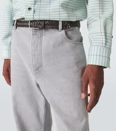 Bottega Veneta Intreccio Cabat leather belt | Thumbnail 4