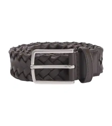 Bottega Veneta Intreccio Cabat leather belt | Thumbnail 1