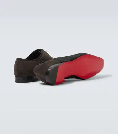 Christian Louboutin Greggo leather-trimmed Oxford shoes | Thumbnail 3 Christian Louboutin Greggo leather-trimmed Oxford shoes | Thumbnail 3