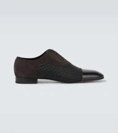 Christian Louboutin Greggo leather-trimmed Oxford shoes | Thumbnail 6 Christian Louboutin Greggo leather-trimmed Oxford shoes | Thumbnail 6