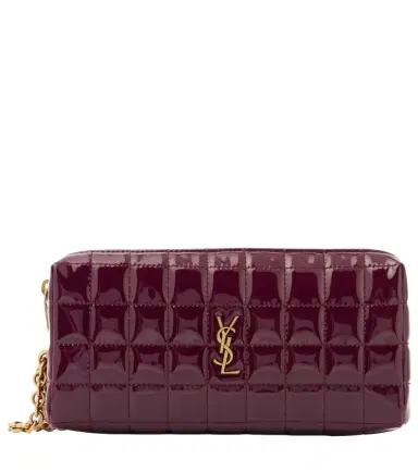 Saint Laurent Cassandre matelassé faux leather pouch | Thumbnail 1 Saint Laurent Cassandre matelassé faux leather pouch | Thumbnail 1