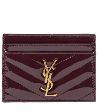 Saint Laurent Cassandre patent leather card holder | Thumbnail 1 Saint Laurent Cassandre patent leather card holder | Thumbnail 1