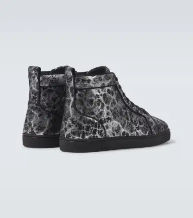 Christian Louboutin Louis printed leather high-top sneakers | Thumbnail 3 Christian Louboutin Louis printed leather high-top sneakers | Thumbnail 3