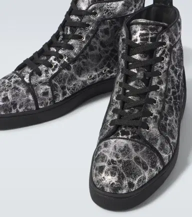 Christian Louboutin Louis printed leather high-top sneakers | Thumbnail 6 Christian Louboutin Louis printed leather high-top sneakers | Thumbnail 6