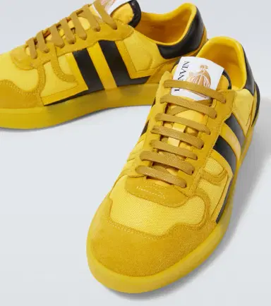 Lanvin Clay leather-trimmed sneakers | Thumbnail 2 Lanvin Clay leather-trimmed sneakers | Thumbnail 2