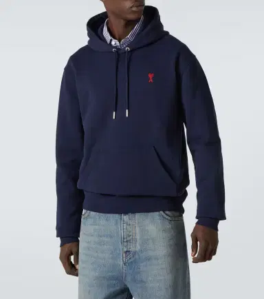 AMI PARIS Ami De Caur cotton fleece hoodie | Thumbnail 3