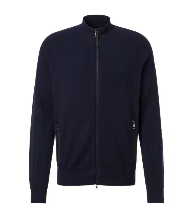 Dexter wool and cashmere zip-up sweater