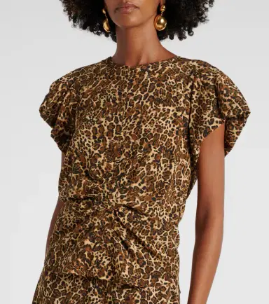 Isabel Marant Tullya leopard-print silk-blend top | Thumbnail 2