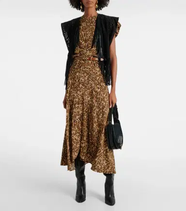 Isabel Marant Tullya leopard-print silk-blend top | Thumbnail 5