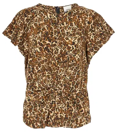Isabel Marant Tullya leopard-print silk-blend top | Thumbnail 1