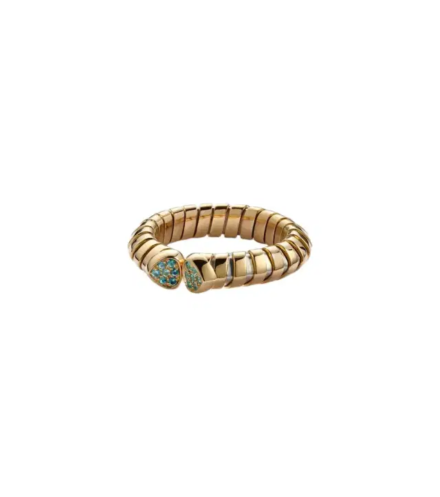 Marina B Trisolina 18kt gold ring with tourmalines