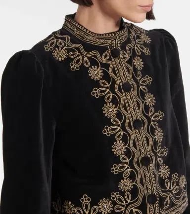 Rixo Denver embroidered cotton jacket | Thumbnail 6