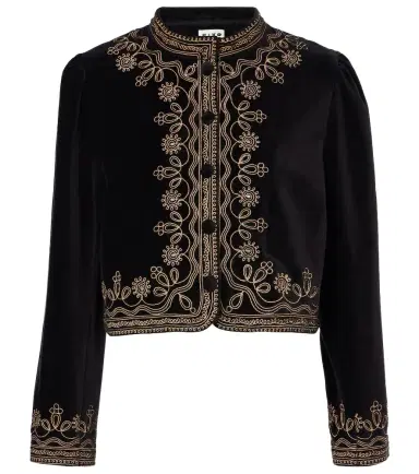 Rixo Denver embroidered cotton jacket | Thumbnail 1