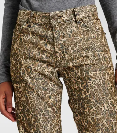 Isabel Marant Ferni cotton corduroy straight pants | Thumbnail 4