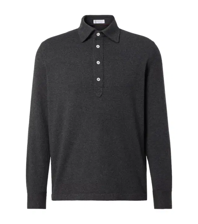 Brunello Cucinelli Cashmere polo sweater