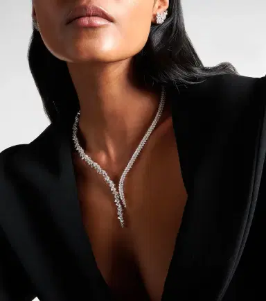 YEPREM Y-Couture 18kt white gold necklace with diamonds | Thumbnail 4