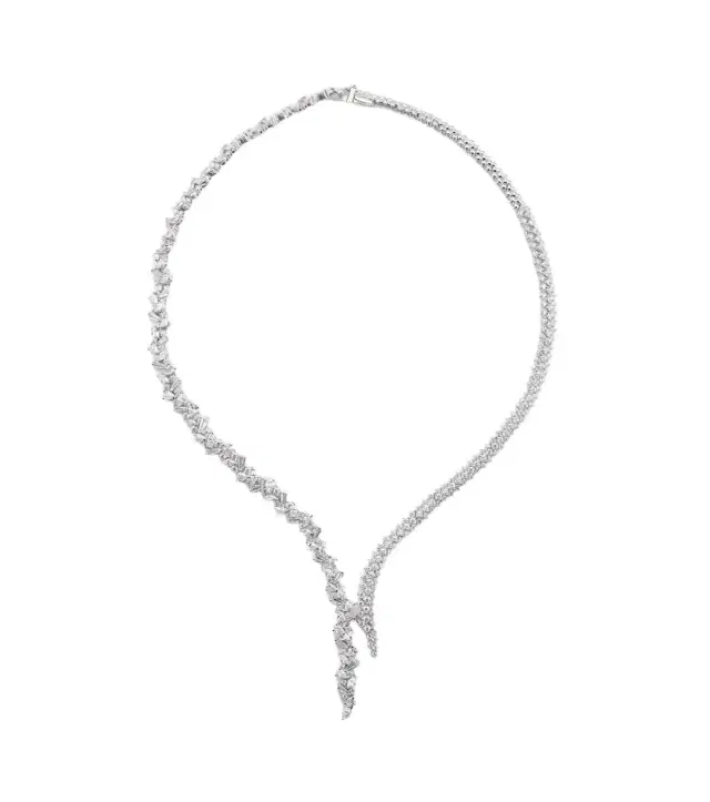 Yeprem Y-Couture 18kt white gold necklace with diamonds