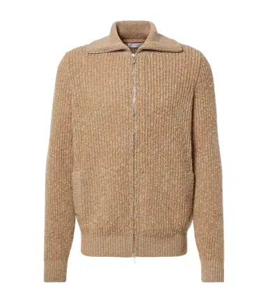 Brunello Cucinelli Zip-up wool and cashmere cardigan | Thumbnail 1 Brunello Cucinelli Zip-up wool and cashmere cardigan | Thumbnail 1