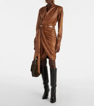 Isabel Marant Aleora draped wrap dress | Thumbnail 2