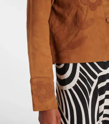 Rixo Dionne appliqué suede jacket | Thumbnail 2