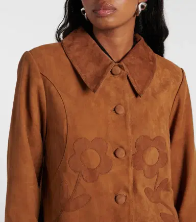 Rixo Dionne appliqué suede jacket | Thumbnail 4