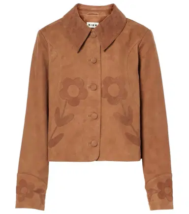 Rixo Dionne appliqué suede jacket | Thumbnail 1