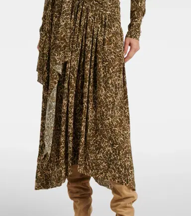 Isabel Marant Zeidi draped leopard-print maxi dress | Thumbnail 2
