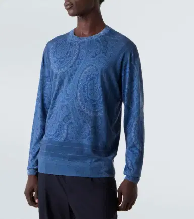 Etro Paisley silk and cashmere sweater | Thumbnail 3