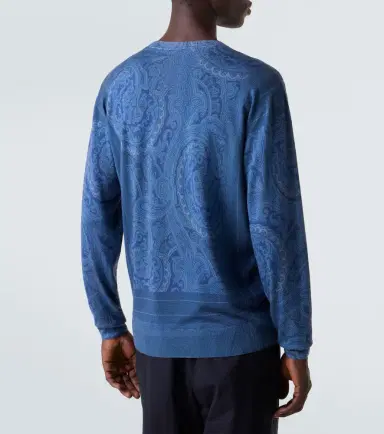 Etro Paisley silk and cashmere sweater | Thumbnail 4
