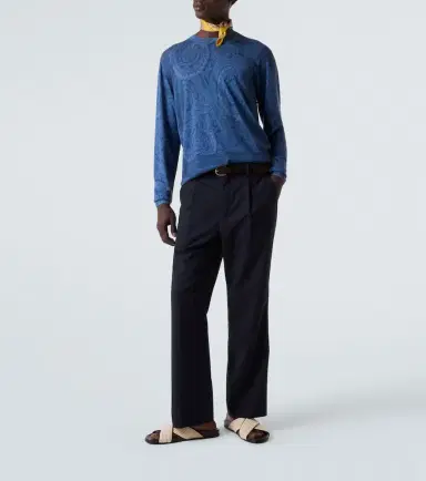 Etro Paisley silk and cashmere sweater | Thumbnail 5